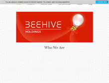 Tablet Screenshot of beehiveholdings.com